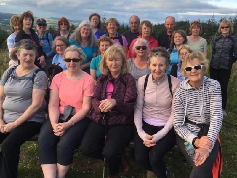 Mid Tipp Hillwalkers take to the Slieveardagh Hills for their Friday evening outing