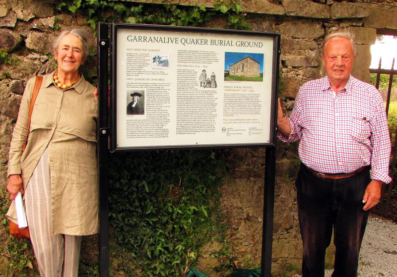 Quaker heritage marked in Cahir