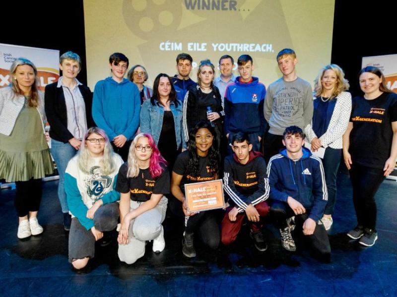 Céim Eile at Templemore College receive award for smoking prevention  film