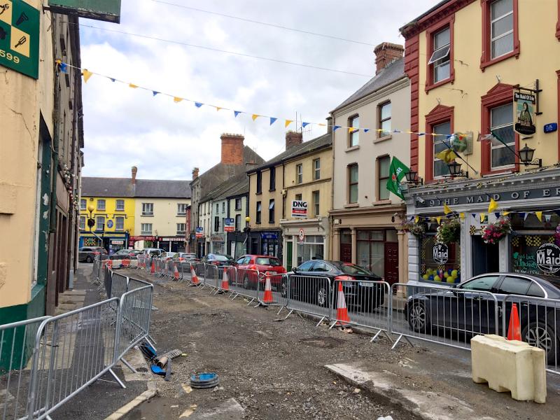 Davitt Street traffic delays in Tipperary Town nearing an end