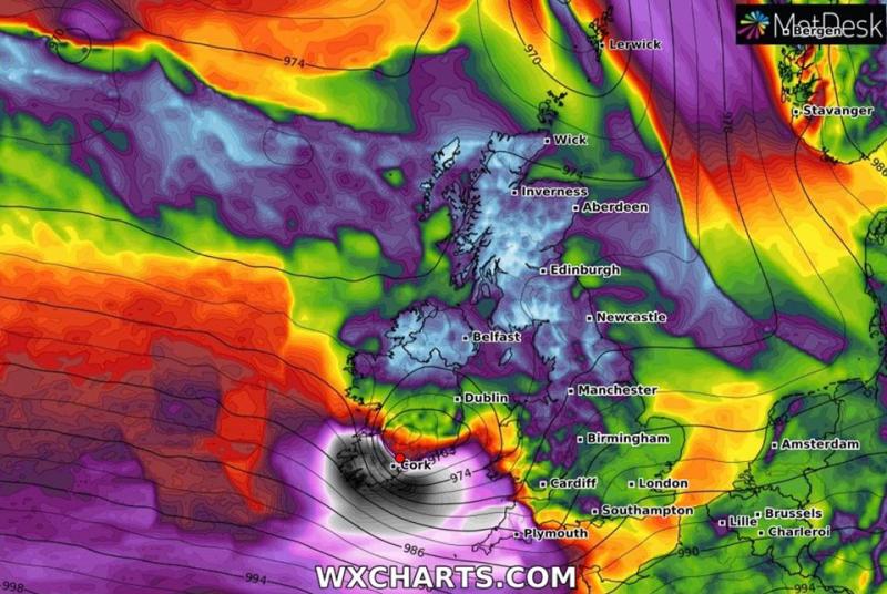 Storm Ireland weather forecast