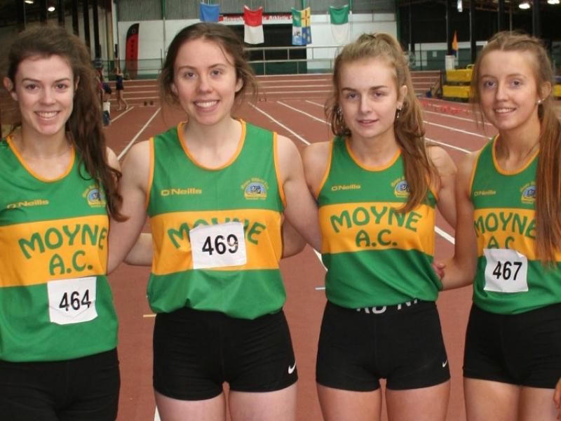 Moyne AC win gold at Co. Tipperary Indoor Championships