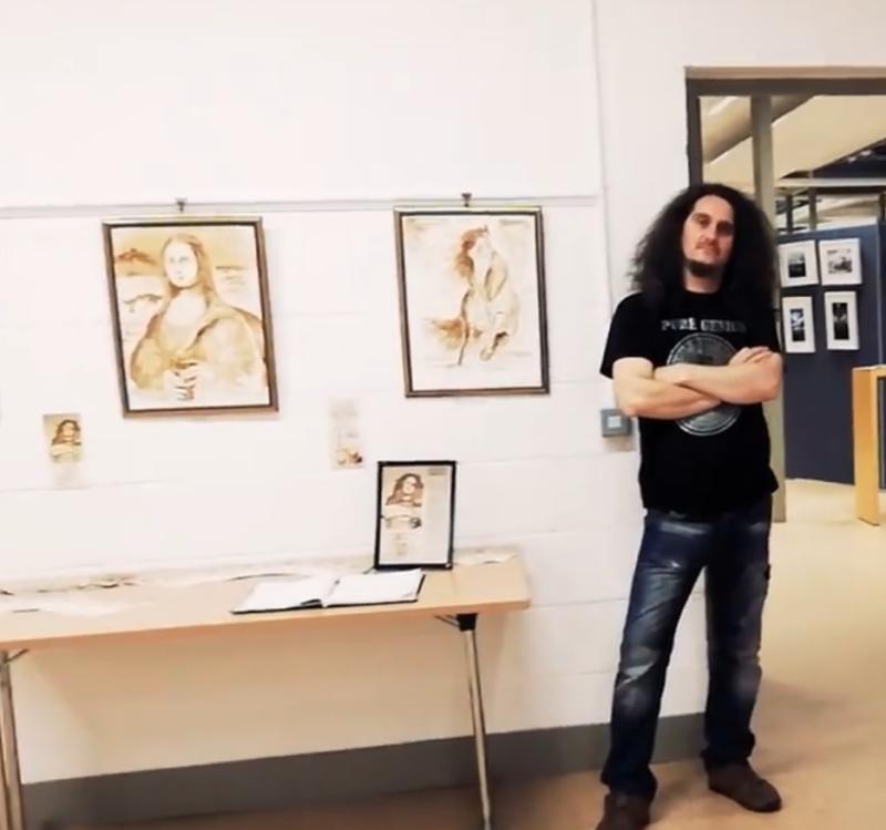 Roscrea library exhibition by local artist Mike Gale