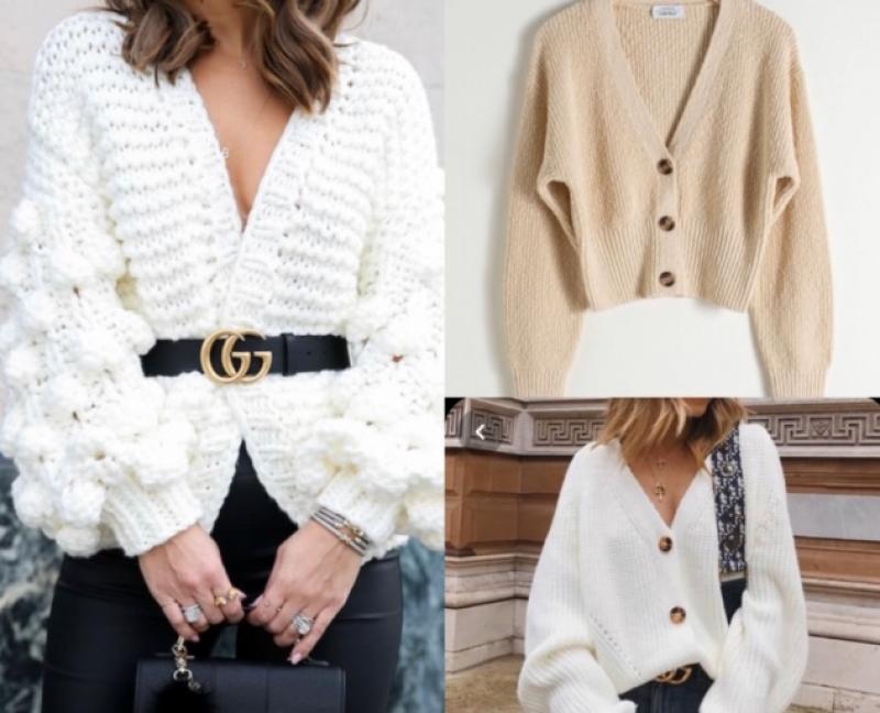 Get Glam with Gret: The simple cardigan is given a fashion overhaul