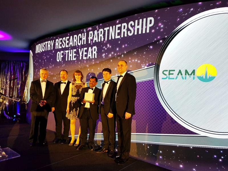 WIT's SEAM Research Centre  receiving the award