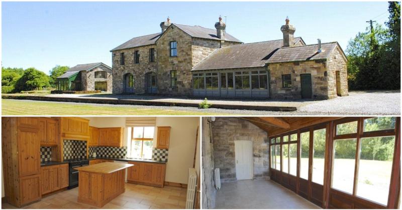 Take a look inside this beautifully restored old train station home currently on the market