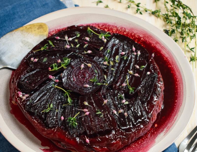  Enjoy this tasty beetroot Tarte Tatin