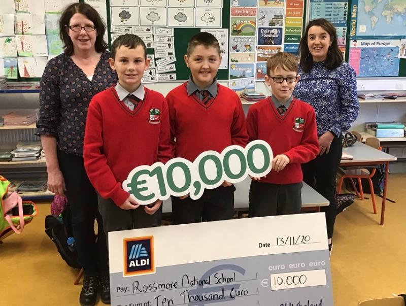 Rossmore NS winners of Aldi rugby voucher competition