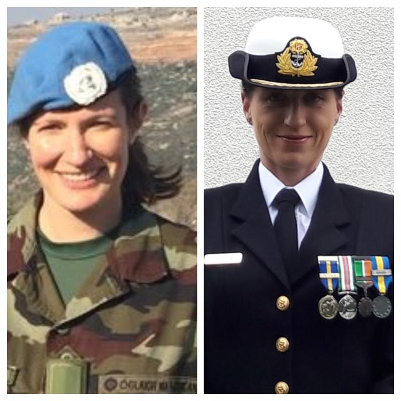 Commandant Rose-Anna White and Commander Roberta O’Brien are from Tipperary 