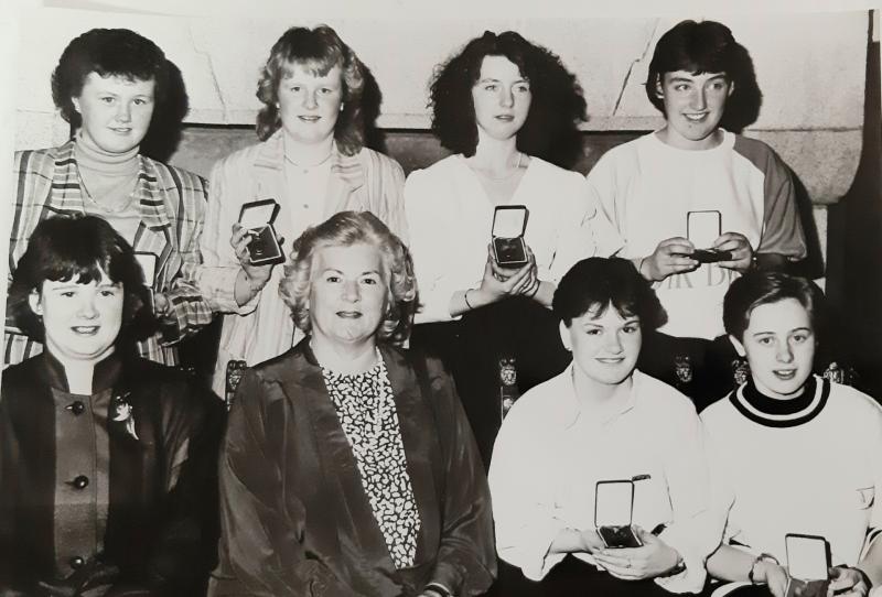 Throwback Thursday - Cashel girls awarded Gaisce medals by President Hillery in 1989