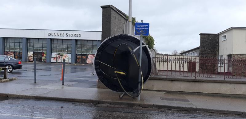 Overnight flying trampoline an indication of very strong winds in Tipperary