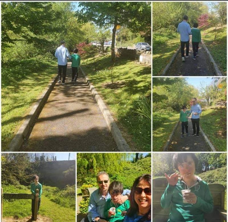 Well done Daniel and Karla for helping out Scoil Aonghusa fundraising drive