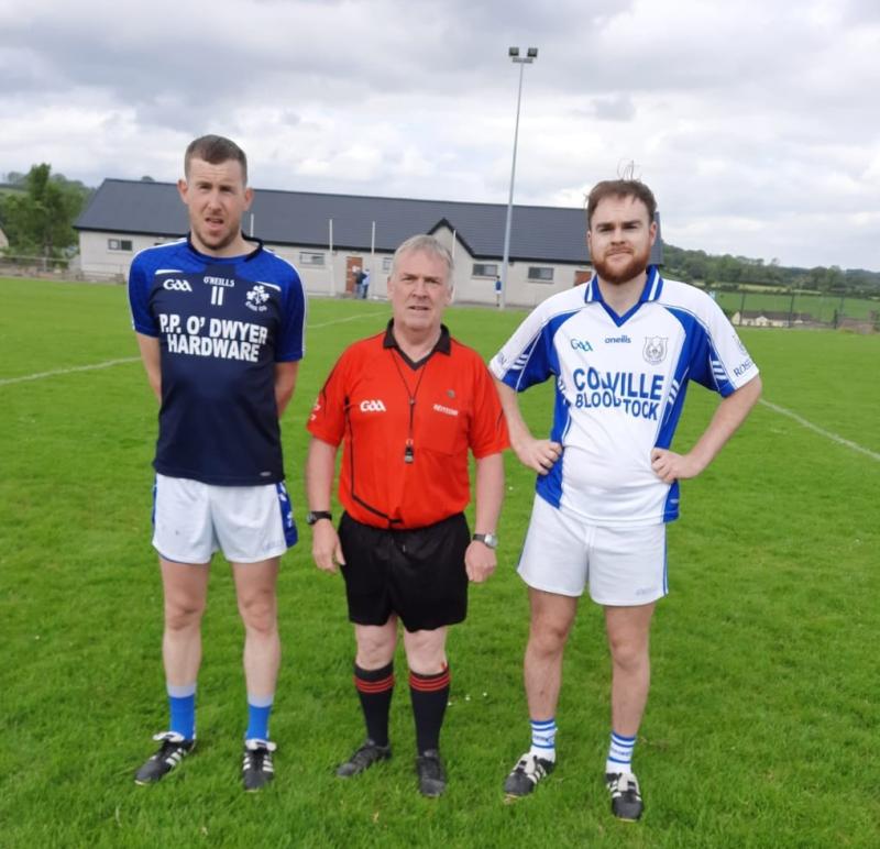 Willie O'Neil (Eire Og) Richie O'Connor, James Walsh (Rosegreen) pictured before the game