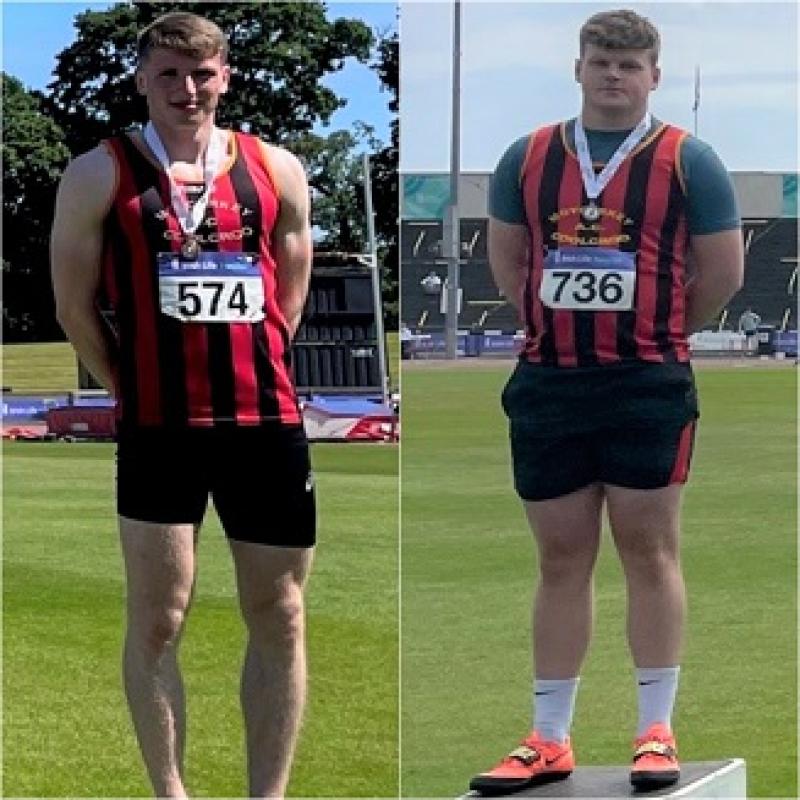 David Ryan and Sean Mockler from Moycarkey Coolcroo who were successful at the championships 