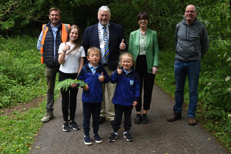 Council opens newly resurfaced walking route in Templemore Town Park