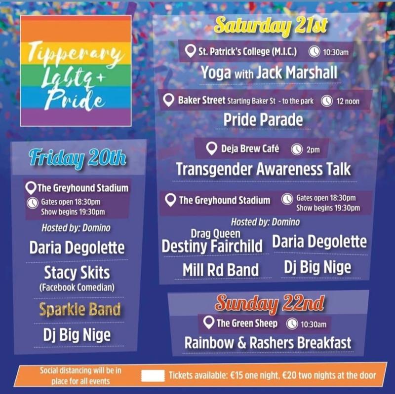 Tipperary Pride 2021 gears up for a fun-packed weekend in Thurles 