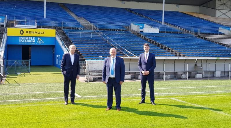Mr. Dave Morgan, General Manager of Semple Stadium, Deputy Michael Lowry and Minister for Sport, Jack Chambers TD, pictured following a discussion on the Tipperary GAA Boards application for funding u