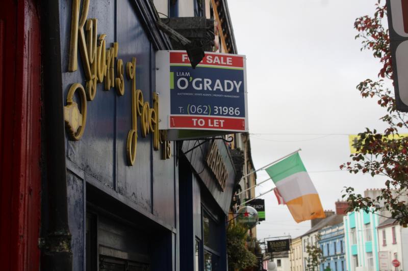 Commercial vacancy rate in county Tipperary has risen to 14.5% 