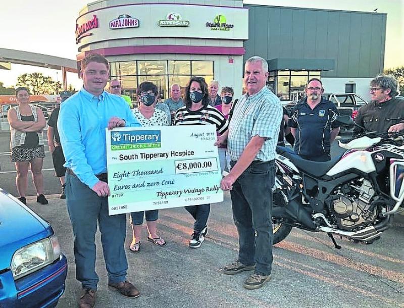 Tipperary Vintage Rally group makes another presentation to Hospice Movement