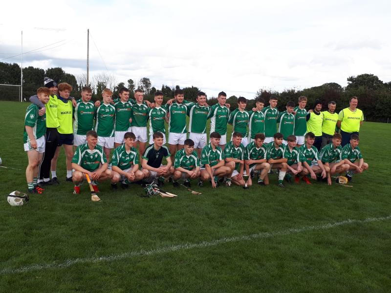 The Holycross Ballycahill panel which won the county u19 B hurling final this afternoon