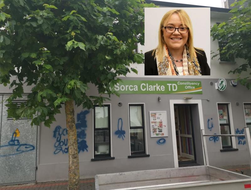Sinn Féin TD angered by intimidating graffiti attack on her office 