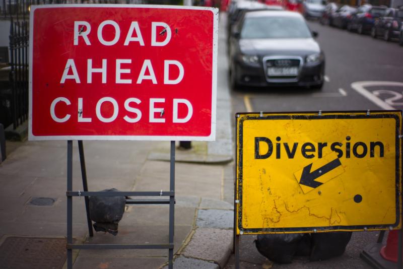 Diversions in place in Carlow