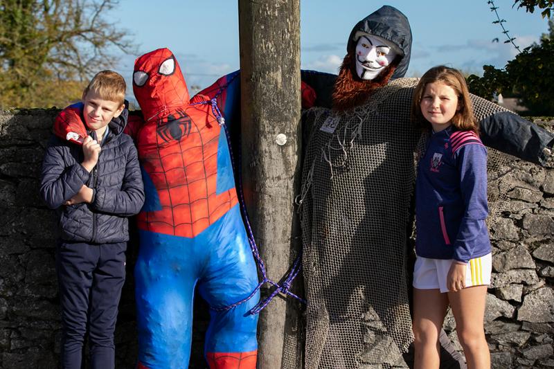 Horde of Halloween scarecrows descend on New Inn village