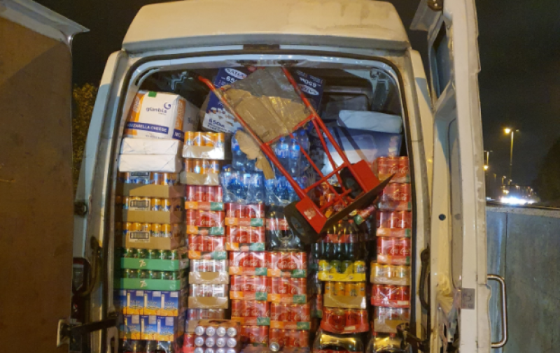 Gardai seize delivery van for being almost three tonnes over legal weight