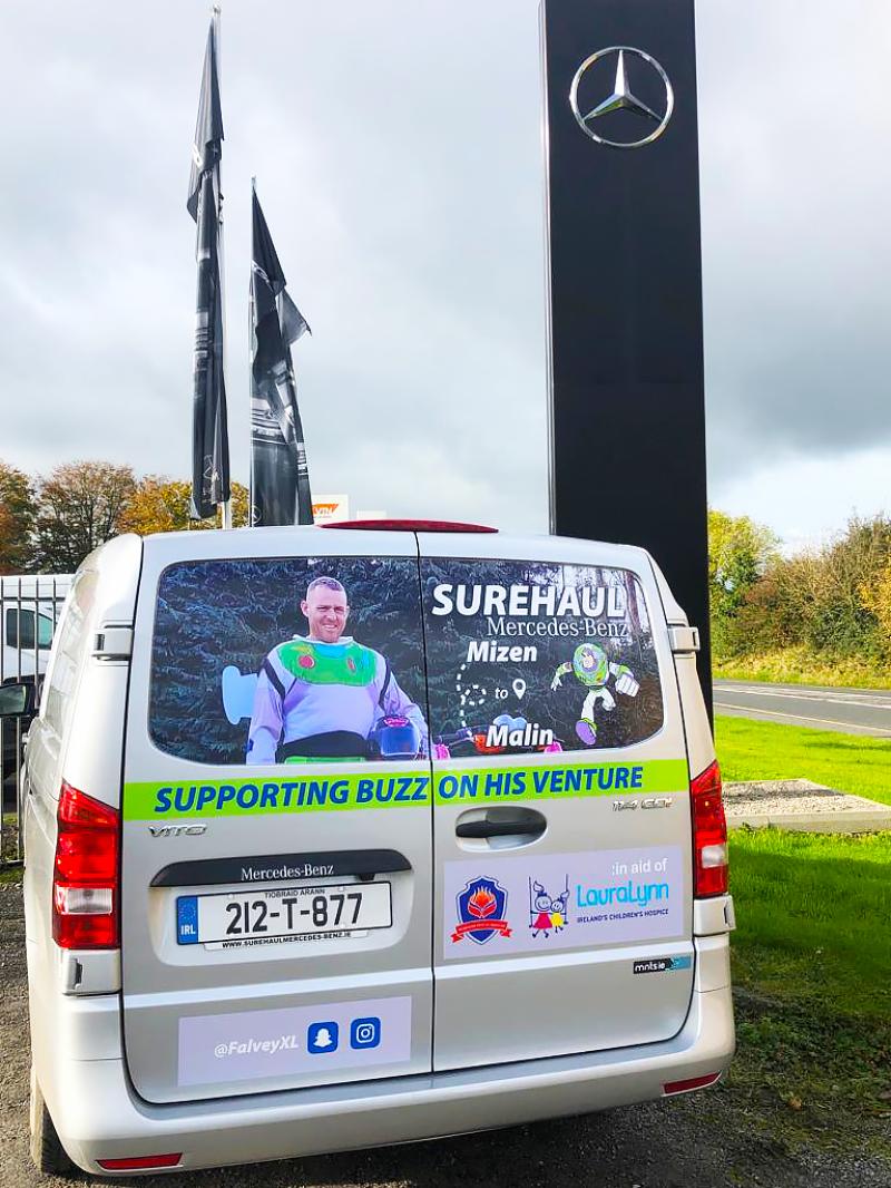 Tipperary dealer backs 'Buzz Mizen to Malin Head' fundraiser 