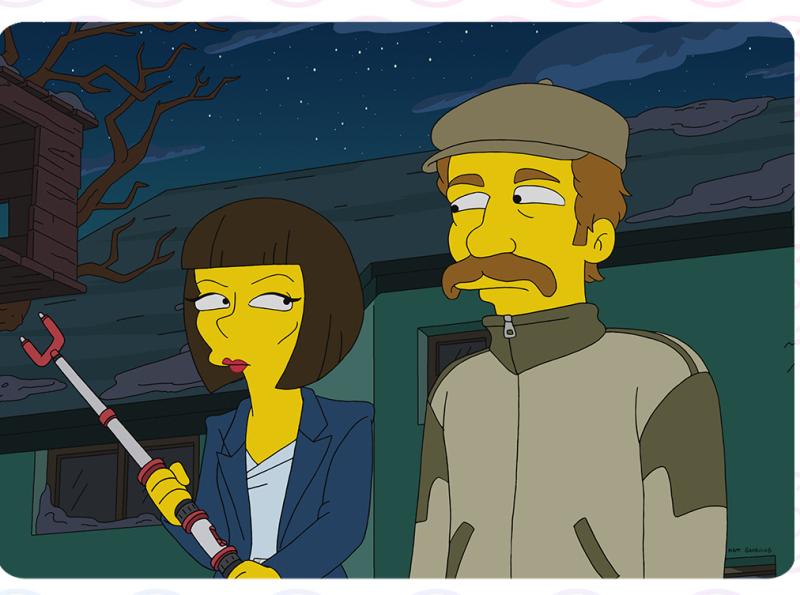 Irish actor and comedian features in the latest season of The Simpsons