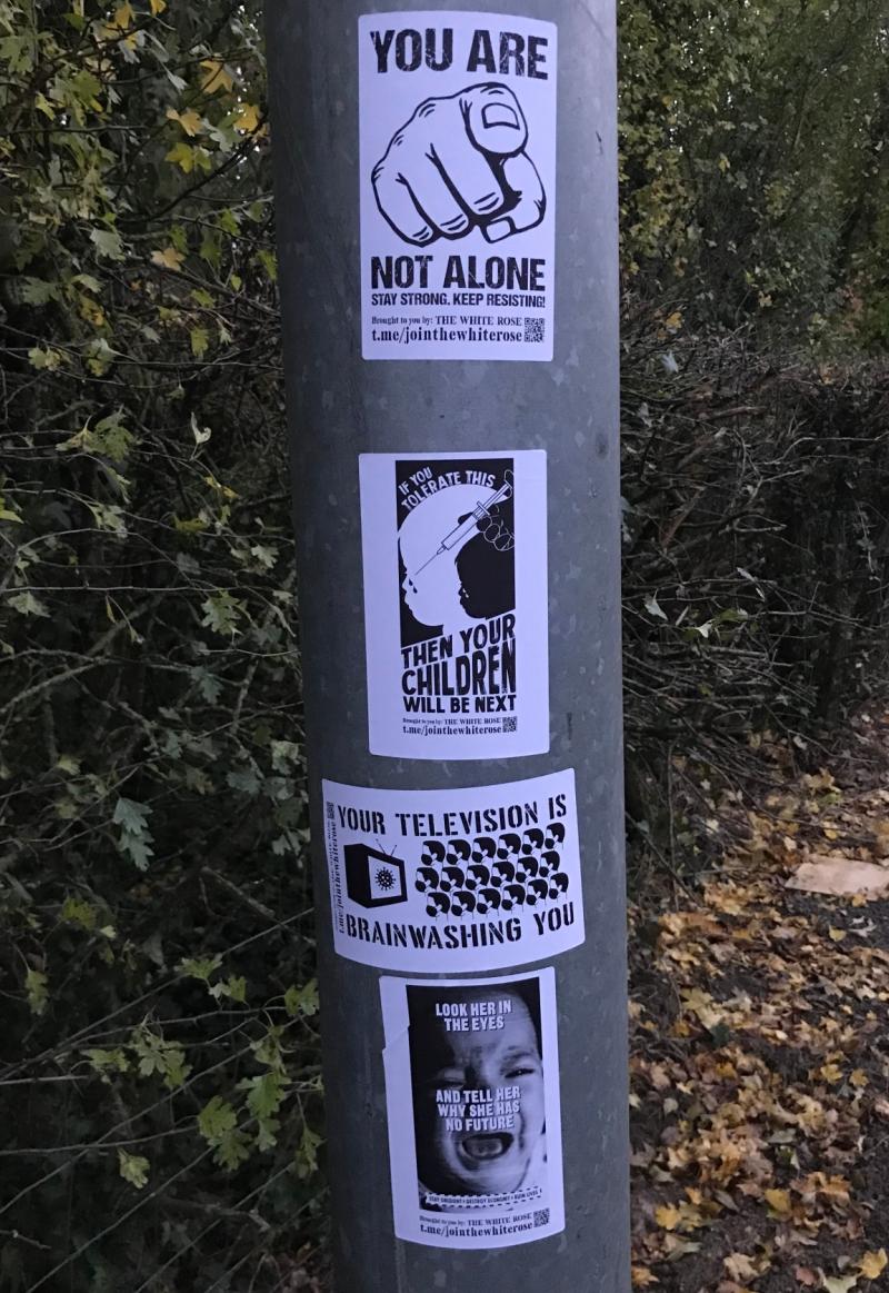 Tipperary is targeted by anti-vaxxers in lamppost poster campaign
