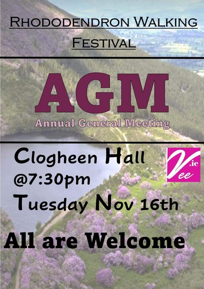Walking festival AGM to be held in Clogheen Hall