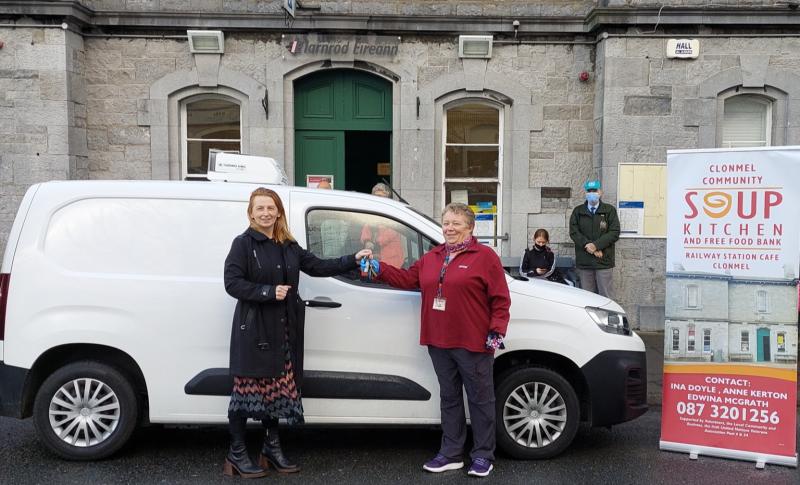 Clonmel Food Bank volunteers donated new 'souped' up refrigerated van