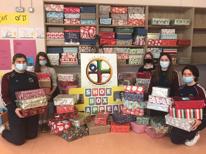 Team Hope Shoe Box Appeal at Our Lady's Secondary School Templemore