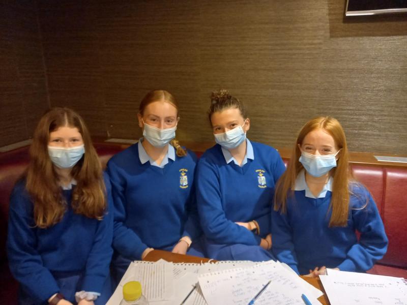 Gael Linn Junior Debating  Team at the Ursuline Secondary School