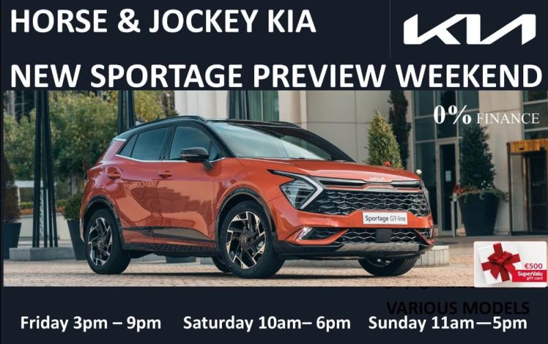 You’re invited to the new Sportage preview weekend at Horse and Jockey Kia!