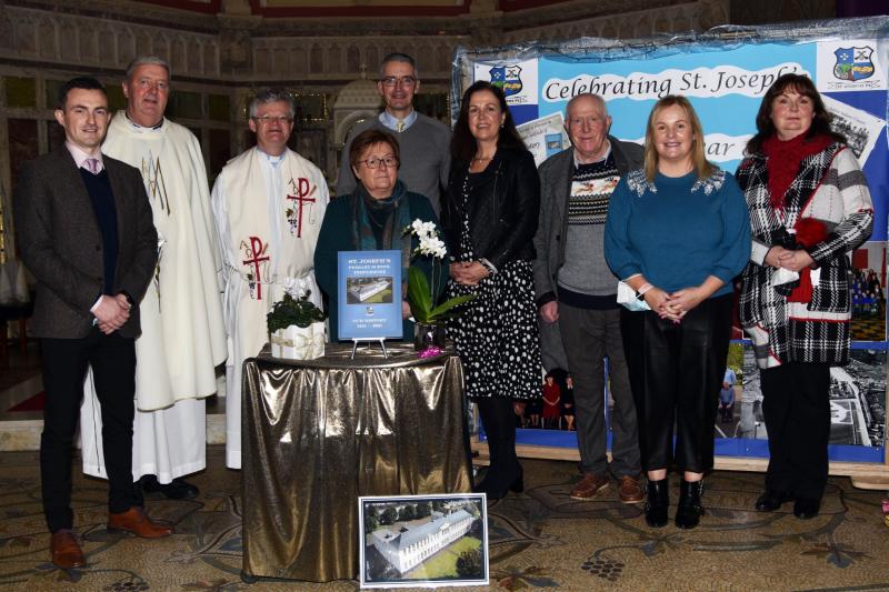 Pictured at the book launch in the Sacred Heart Church on Friday last were: L:R;  Michael Delaney   Fr. Conor Hayes, Fr. Dominic Meehan,  Sr. Breda Coman,  Barry Derby,  Anne-Marie Mason,  Sonny Donog