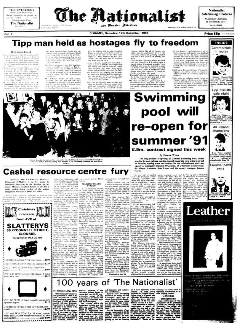 Yesteryears - 13 employees of Tipperary-based company in freedom flight from Baghdad