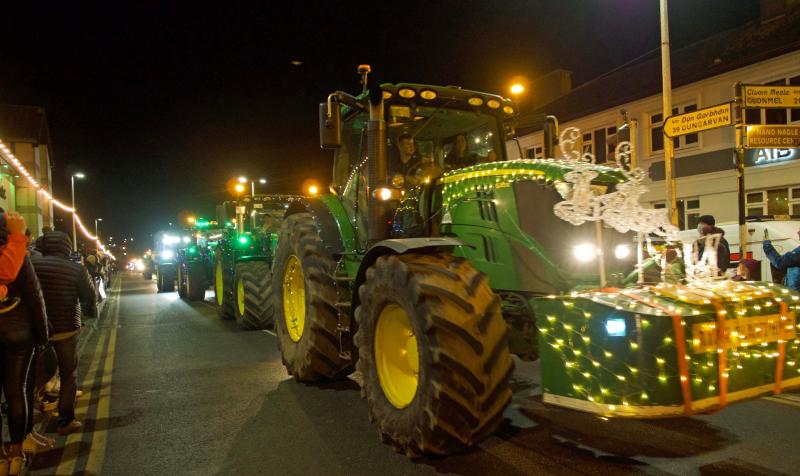 Thousands watched the dazzling Christmas Tractors of Carrick-on-Suir Parade