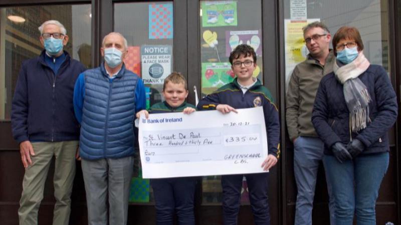 Schools raised over €3,500 for Carrick-on-Suir St Vincent de Paul Christmas Food Appeal