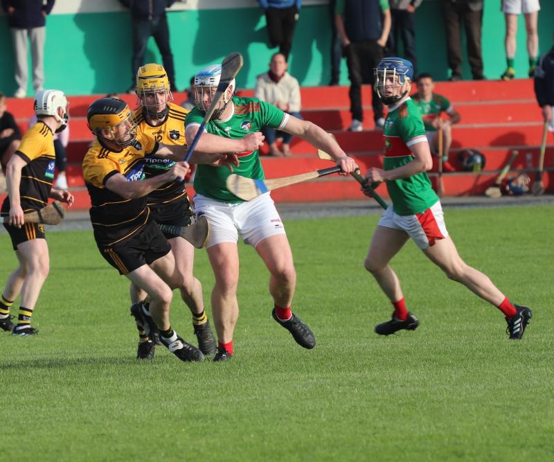 Action from the game at Solohead during the week