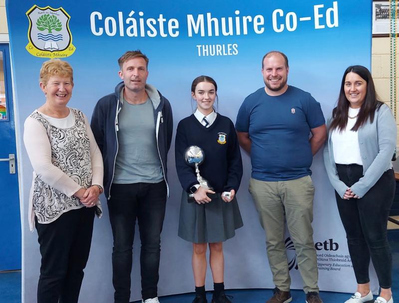 Col&aacute;iste Mhuire congratulate first-year student on a world championship win