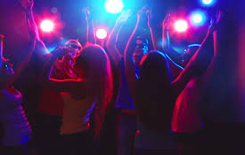 Christmas lights 80's 90's disco in a Laois heatwave