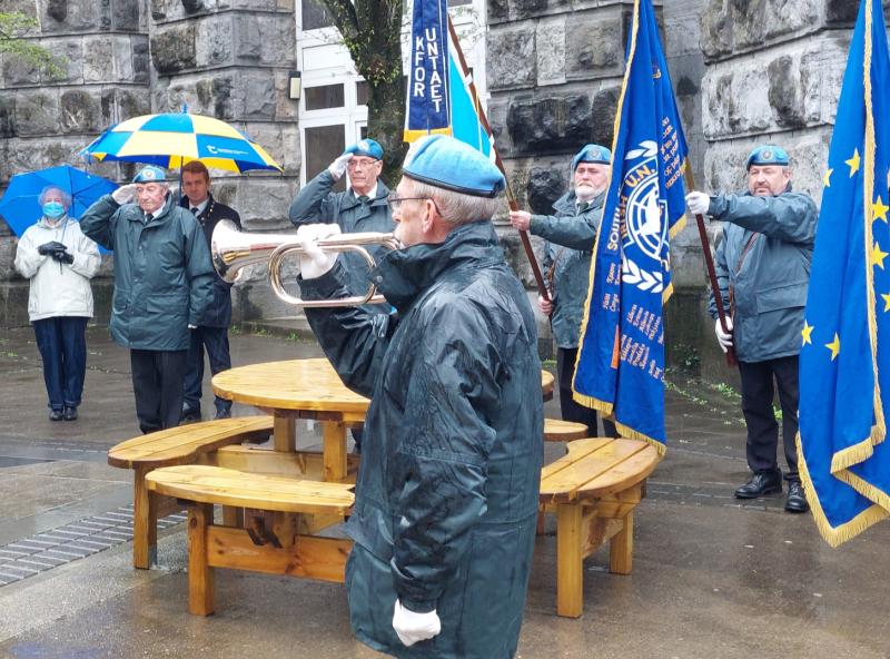 Clonmel remembers its 1916 Volunteers on inclement Easter Sunday morning