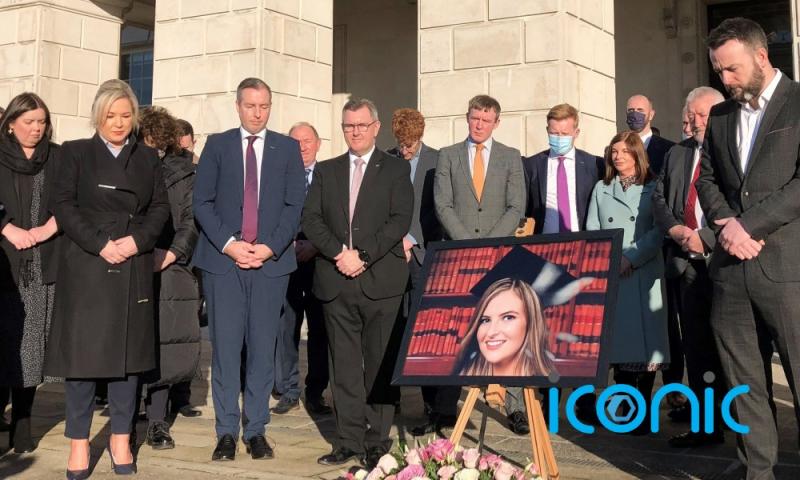 Northern Irish politicians hold vigil for Ashling Murphy at Stormont