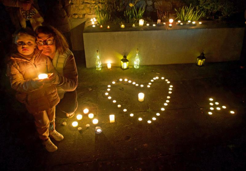 Carrick-on-Suir residents gathered at memorial garden for vigil for murder victim Ashling Murphy