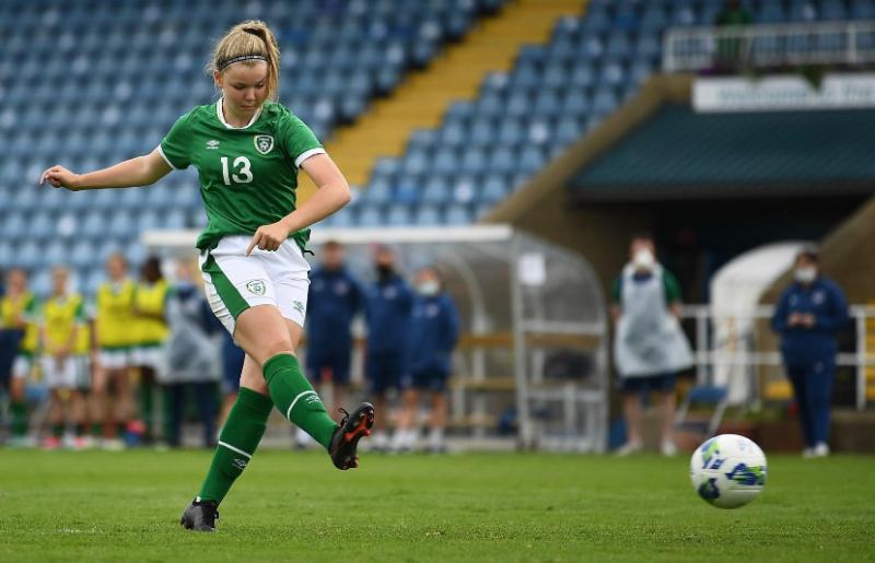 Presentation's Grace Flanagan was named on Irish U16 Soccer Squad.