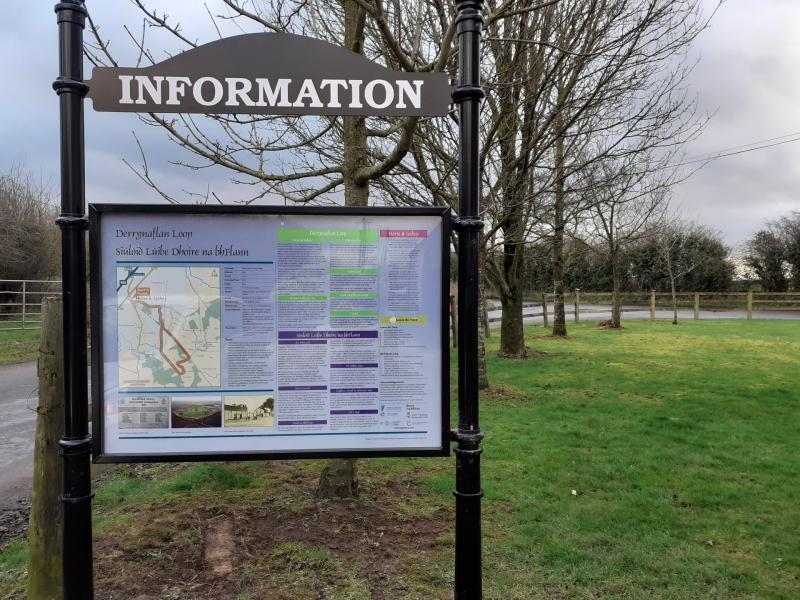 New information board for the Derrynaflan Loop
