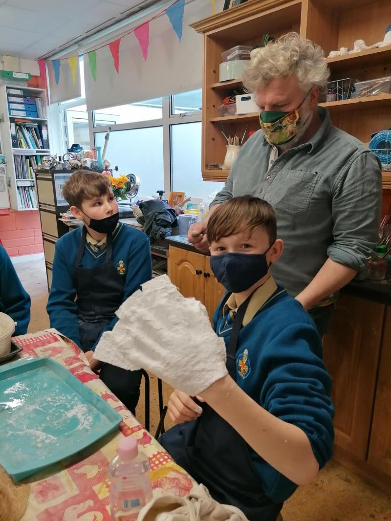 Holycross stonemason Philip Quinn hosts workshop at the CBS Thurles