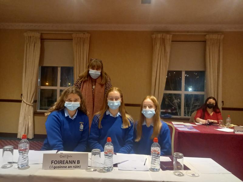 Ursuline Junior Gael Linn debating team advance to the third round